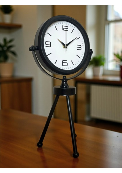 Zentime Siyah Zarif Üç Ayaklı Masa Saati modelleri
