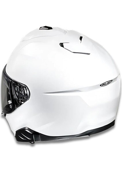 I71 Inci Beyazı Kapalı Motosiklet Kaskı - White Xl fırsatları