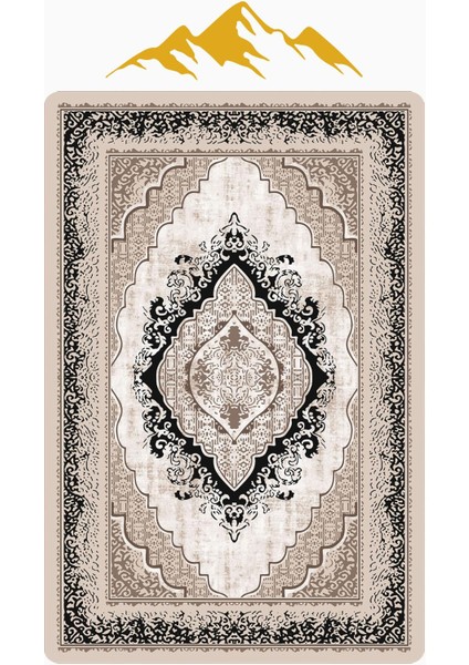 Klasik Desen Dijital Baskı Kaymaz Taban Halı H1101 modelleri