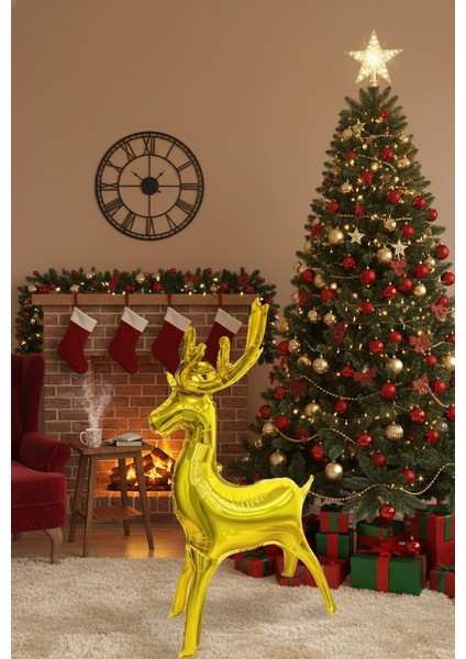 Küçük Gold Ayaklı Geyik Folyo Balon