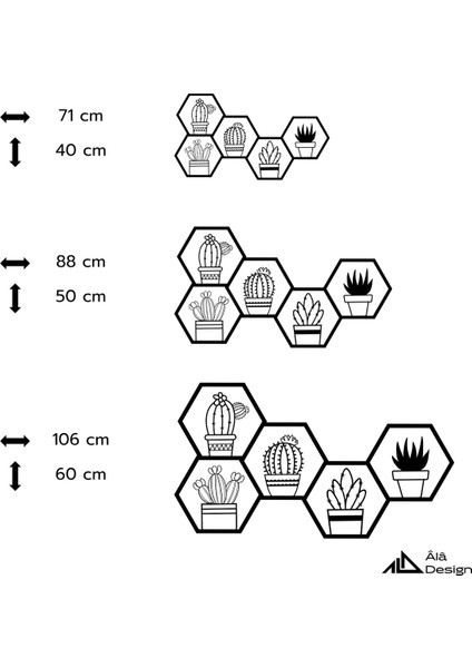 Hexaart Çiçek Bahçesi Temalı Ahşap Duvar Tablosu indirimleri