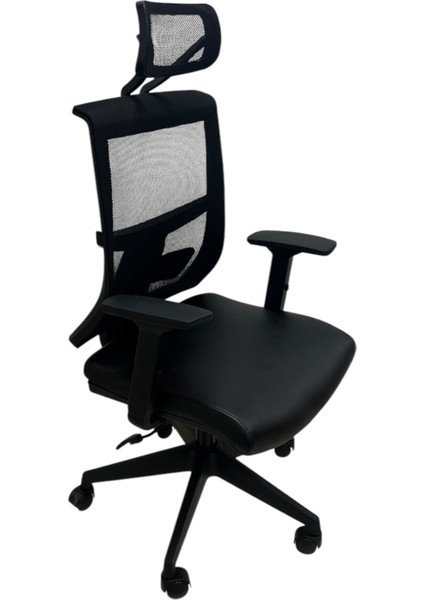 Fuksit Müdür Koltuğu Black Leather