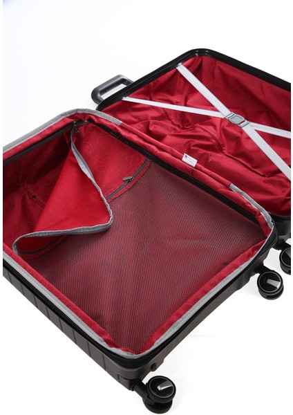 Ultra Hafif Polipropilen Körüklü Ekstra Hacim 4 Lü Valiz Seti + Makyaj Çantası