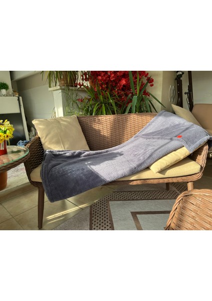 Wellsoft Tek Kişilik Battaniye |antrasit | 150X200 cm