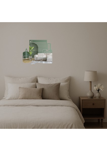 Renkli Kağıtlar ve Tutkal Duvar Aynalı Tablosu 94,2 cm x 79,4 cm - 18639-6603 fiyatları