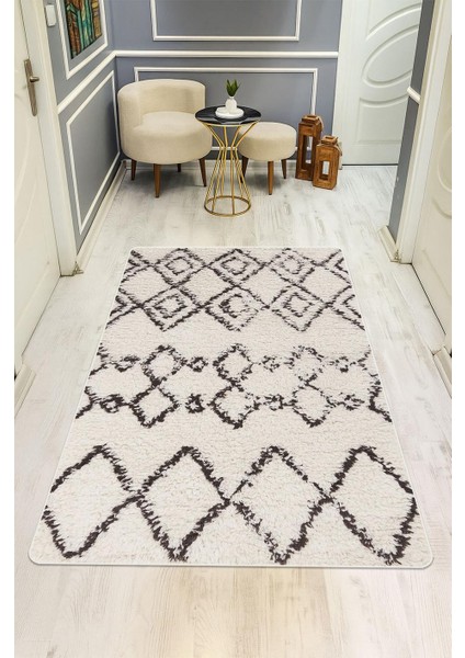 Parlak Parlak Kadife Kumaş Dijital Baskı Etnik Desenli Dot Kaymaz Tabanlı Halı Kumaş Dijital Baskı Dot Kaymaz Tabanlı Mutfak Halısı H0010