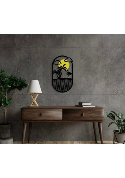 Flamingo Glow Dekoratif Metal Duvar Tablosu modelleri