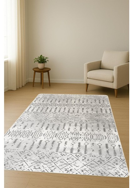 Etnik Desenli Dijital Baskı Kaymaz Taban Halı H0838 fiyatları