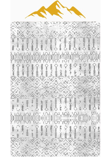 Etnik Desenli Dijital Baskı Kaymaz Taban Halı H0838 modelleri