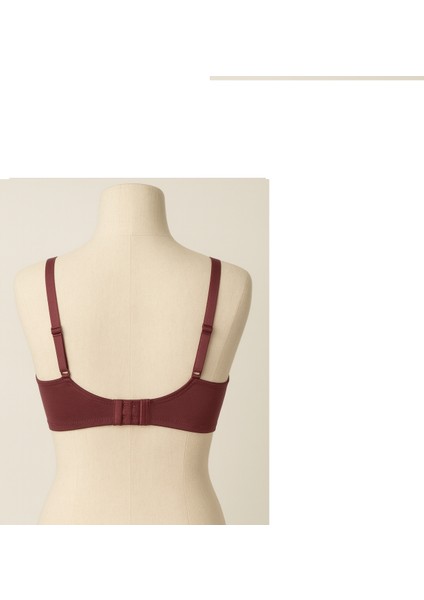 Şık Zarif Saten Bordo Sütyen 85 Beden fiyatları