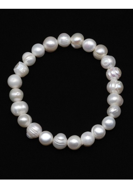 Inci Doğal Taş Bileklik 8 x 9 mm Özel Kesim