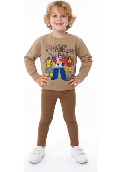 Transformers Baskılı Çocuk Sweatshirt – Yumuşak Kumaş, Rahat Kalıp
