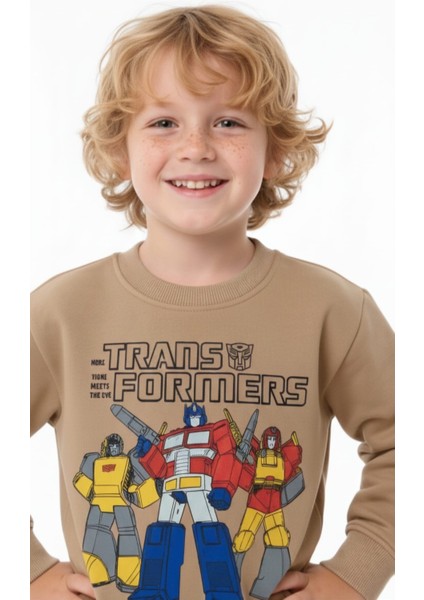 Transformers Baskılı Çocuk Sweatshirt – Yumuşak Kumaş, Rahat Kalıp fiyatları