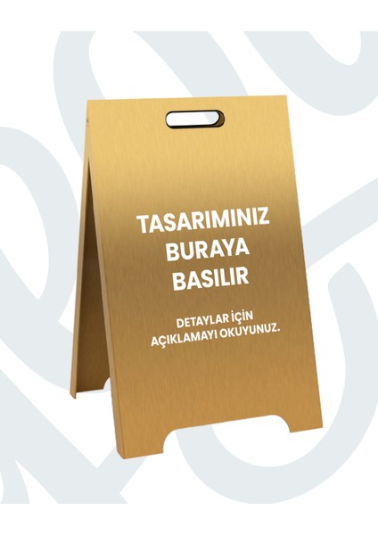 Kişiselleştirilebilir Ayaklı Metal Reklam Tabelası – Çift Taraflı Dış Mekan Tanıtım Panosu – Kafe, Restoran ve Mağazalar Için Kolay Kurulumlu Dayanıklı Işletme Tabelası