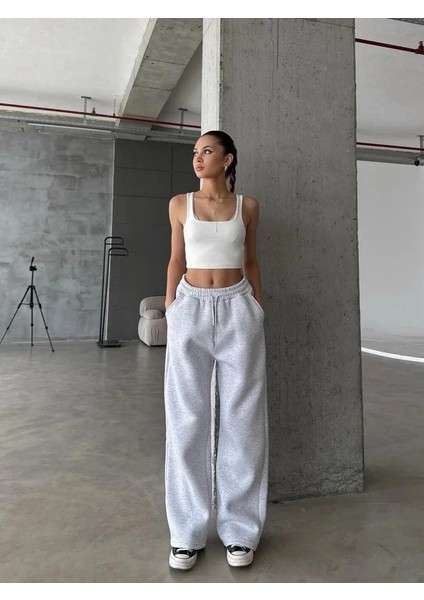 3 Iplik Şardonlu Oversize Eşofman Gri fiyatları