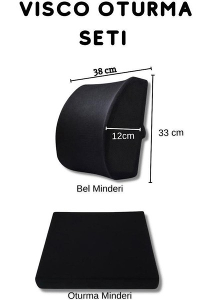 Konforlu Bel Minderi Çiftli Oturma Seti, Rahat ve Destekleyici Tasarım