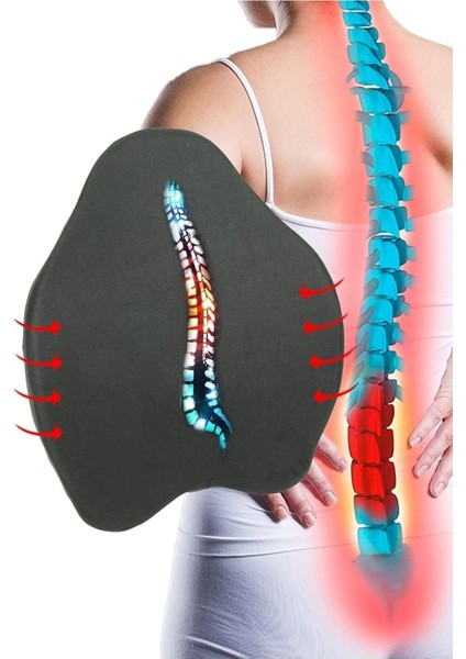 Visko Yeni Nesil Ortopedik Sırt Destek Minderi, Rahat ve Ergonomik Kullanım