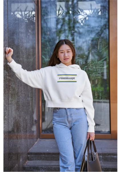 Fener Nakış Detaylı Sweatshirt | Via fırsatları