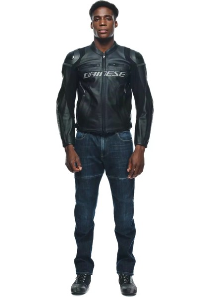 Racing 4 Black Black Deri Motosiklet Mont 48 modelleri