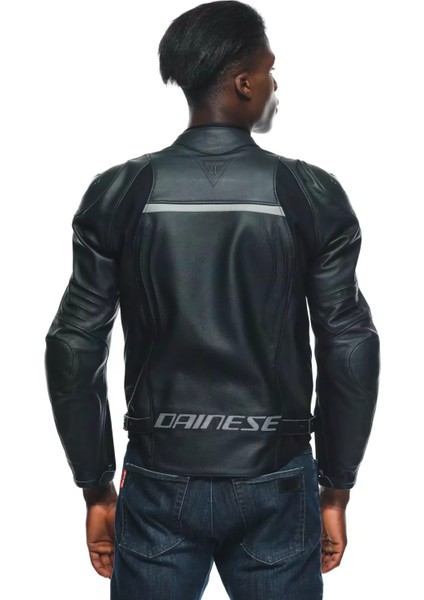 Racing 4 Black Black Deri Motosiklet Mont 48