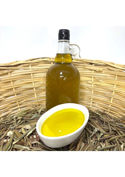 Soğuk Sıkım Naturel Zeytinyağı 1 Lt | Cam Şişe – Doğal ve Katkısız