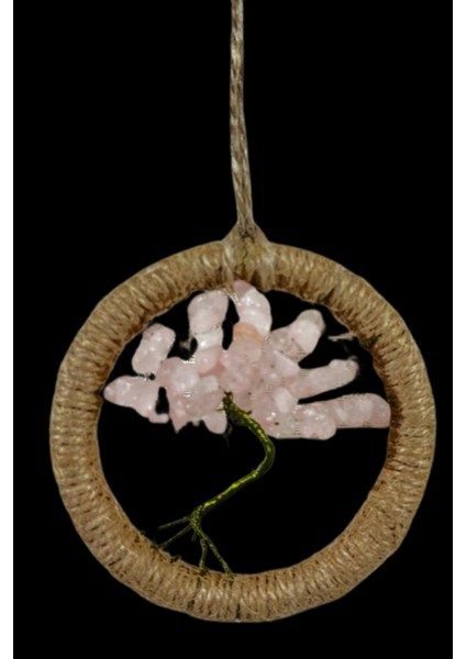 Sertifikalı Pembe Kuvars Doğal Taş El Yapımı Duvar Süsü & Araba Süsü & Kapı Süsü modelleri