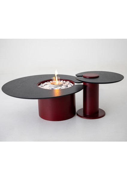 Monza Şömineli Ikili Orta Sehpa Seti modelleri