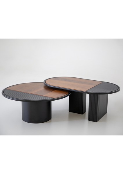 Asus Ikili Orta Sehpa Seti Ceviz modelleri