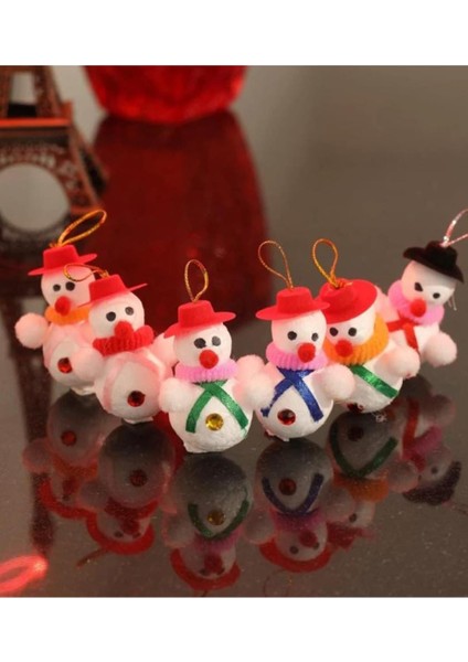 Yılbaşı Ağaç Süsleme Seti Kardan Adam 6 Adet Ağaç Süsü indirimleri