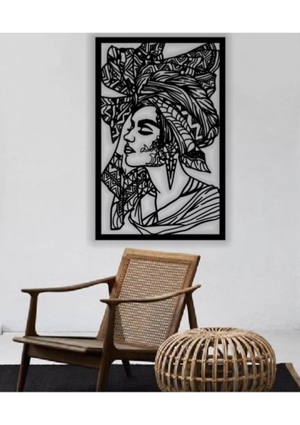 Duvar Dekorasyonu Mdf Kadın Yüz 35X50CM Dekor Tablo