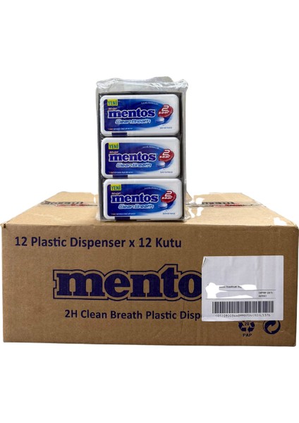 2 Saat Clean Breath Nane Aromalı Tatlandırıcılı Tablet Şekerleme ( 21 gr * 12 ) * 12 Adet