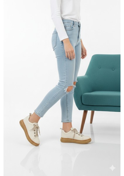 Kadın Hakiki Deri Ortopedik Spor Tarz Günlük Ayakkabı M26/KA120 modelleri