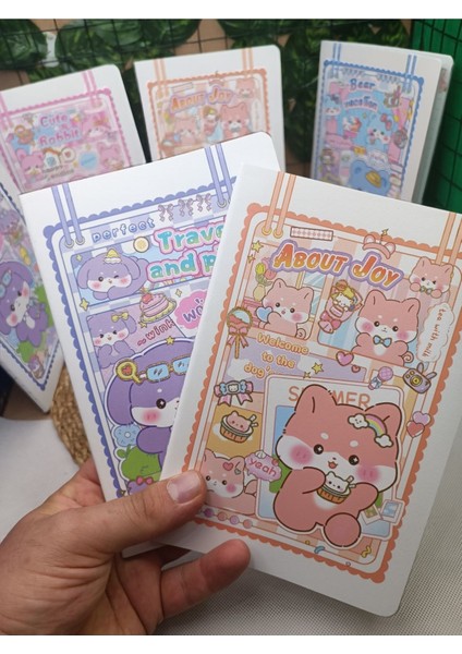 Sanrio Kawaii Anime Baskılı ve Diğer Figür Baskılı Rengarenk Defterler Renkli Sayfalar Hediyelik 1AD