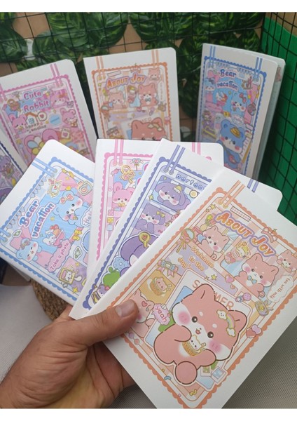 Sanrio Kawaii Anime Baskılı ve Diğer Figür Baskılı Rengarenk Defterler Renkli Sayfalar Hediyelik 1AD fiyatları
