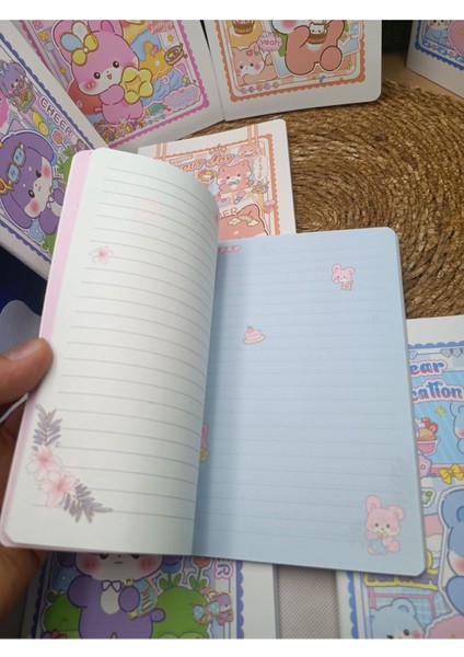 Sanrio Kawaii Anime Baskılı ve Diğer Figür Baskılı Rengarenk Defterler Renkli Sayfalar Hediyelik 1AD modelleri