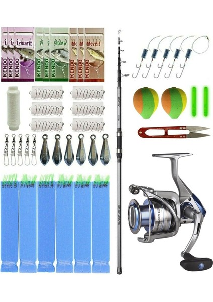 Yekoutdoor Okuma Surf Kamışı Olta Seti Okuma Alaris Tele Surf 390 cm 100-200 gr Surf Kamışı&okuma Safina Pro 8000 Olta Makinesi