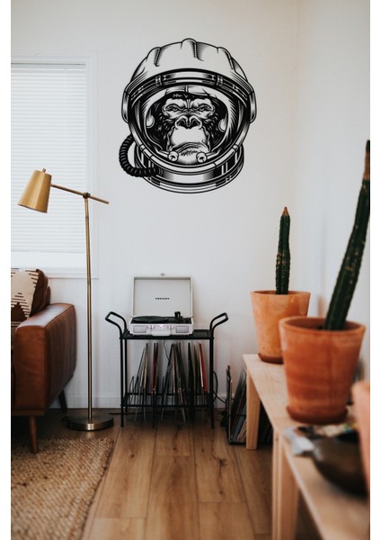 Duvar Dekorasyonu Mdf Astronot Maymun Dekor Tablo