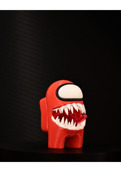 3D Among Us Impostor Figürü – Koleksiyonluk Özel Tasarım, Dişli Kırmızı Karakter 6cm fiyatları