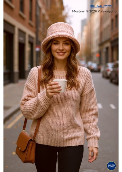 Suyutti Kadın Peluş Kışlık Bucket Şapka – Polar Dokulu Yumuşak Balıkçı Şapka | 2026