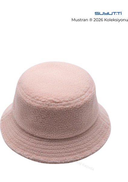 Suyutti Kadın Peluş Kışlık Bucket Şapka – Polar Dokulu Yumuşak Balıkçı Şapka | 2026 modelleri