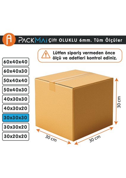 30X30X30 10ADET 1.kalite 6mm Kalın Boş Karton Koli-Kutu (Küçük Eşya-Ev Taşıma-Çeyiz-Depolama-Nakliye) fiyatları