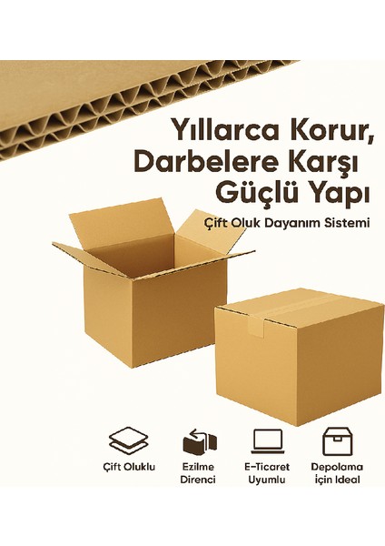 30X30X30 10ADET 1.kalite 6mm Kalın Boş Karton Koli-Kutu (Küçük Eşya-Ev Taşıma-Çeyiz-Depolama-Nakliye) modelleri
