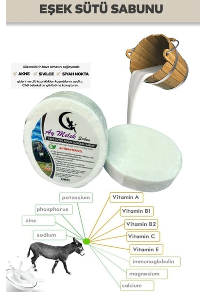 Eşek Sütü Özlü Süngerli Doğal Güzellik Sabunu Cilt Kırışıklık Önleyici Etkili modelleri