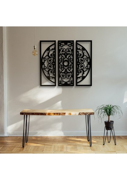 Duvar Dekorasyonu Mdf Mandalla 3 Parça Tablo Dekor