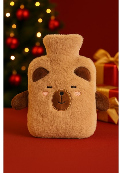2026 Peluş Ayıcık Sıcak Su Torbası – Yumuşak Kılıflı Isıtıcı & Hediyelik Kış Konfor Ürünü