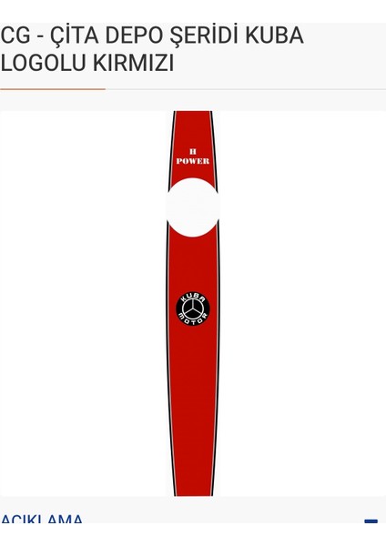 Cg Aksesuar Depo Şeridi