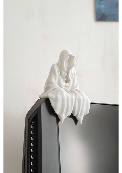 3D Masa - Kitaplık - Gamer Dekorasyonu Ghost Azrail Kitaplık Figürü fiyatları