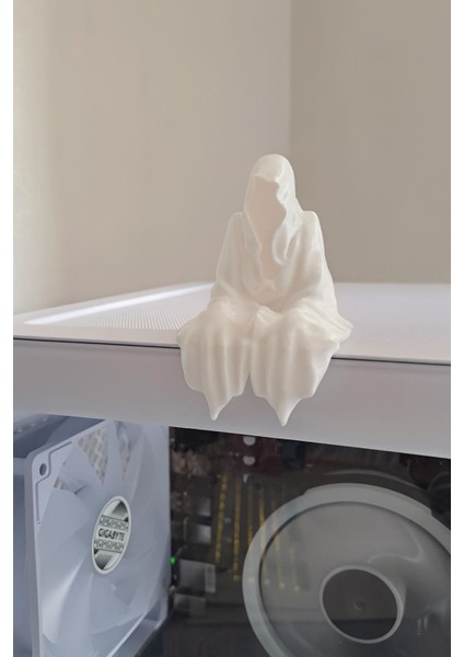 3D Masa - Kitaplık - Gamer Dekorasyonu Ghost Azrail Kitaplık Figürü modelleri