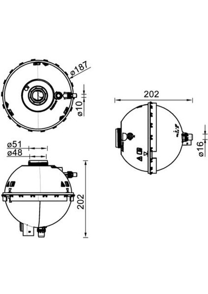 CRT211000S Radyator Yedek Su Deposu Bmw N13 N20 N26 B38 F20 F22 F23 F30 F32 F33 F34 F36 17137642158