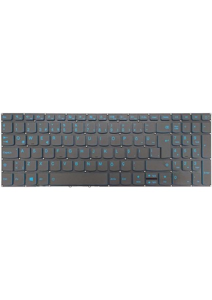 Lenovo Ideapad L340-17IRH Gaming Notebook Klavye - Tuş Takımı / Siyah - Tr - Backlit - Mavi Tuş